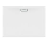 Ideal Standard Ultra Flat Nouveau receveur de douche rectangulaire T4490V1 garniture de vidange avec couvercle, 140 x 100 x 2,5 cm, blanc soie
