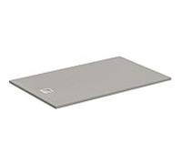Ideal Standard Ultra Flat S douche rectangulaire avec couvercle d'évacuation, 160 x 100 x 3 cm, gris quartz