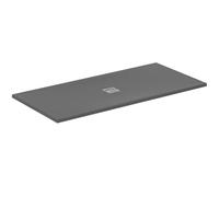 Ideal Standard Ultra Flat S+ receveur de douche rectangulaire 1700x800x30mm, écoulement centré, T5611FS, Couleur: gris quartz