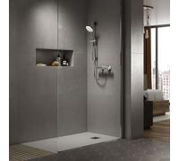 Ideal Standard Ultra Flat S - Receveur de douche 1000x900mm gris quartz avec Gelcoat avec antidérapant