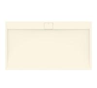 Ideal Standard -Ultraflat S I.Life Receveur de Douche Ultraplat 3 cm d'Épaisseur, Résine, Rectangulaire, 180 x 100 cm, Finition Pierre Texturée, Naturellement Anti-Dérapant, Sable, T5245FT