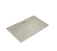Ideal Standard -Ultraflat S I.Life Receveur de Douche Ultraplat 3 cm d'Épaisseur, Résine, Rectangulaire, 200 x 90 cm, Finition Pierre Texturée, Naturellement Anti-Dérapant, Sable, T5243FT