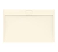 Ideal Standard -Ultraflat S I.Life Receveur de Douche Ultraplat 3 cm d'Épaisseur, Résine, Rectangulaire 140 x 90 cm, Finition Pierre Texturée, Naturellement Anti-Dérapant, Sable T5222FT