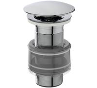 Ideal Standard Vanne à tige, version : non obturable, avec cache-siphon, J3291AA, Couleur: chrome