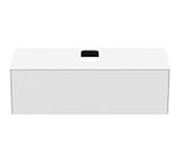 Ideal Standard vasque Conca T3931Y1 avec découpe, coulissant 2000 , 120x50,5x37 cm, centre, laqué blanc mat