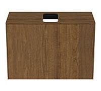 Ideal Standard vasque Conca T3935Y5 avec découpe, coulissant 2000 , 80x37x55 cm, centre, placage noyer foncé