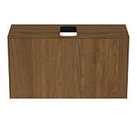 Ideal Standard vasque Conca T3936Y5 avec découpe, coulissant 2000 , 100x37x55 cm, centre, placage noyer foncé