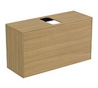 Ideal Standard vasque Conca T3936Y6 avec découpe, coulissant 2000 , 100x37x55 cm, centre, placage Eiche hell