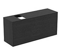 Ideal Standard vasque Conca T3938Y4 avec découpe, coulissant 2000 , 120x37x55 cm, droite / gauche, plaqué chêne flammé