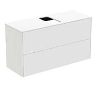 Ideal Standard vasque Conca T3948Y1 avec découpe, 2 tiroirs, 100x37x55 cm, centre, laqué blanc mat