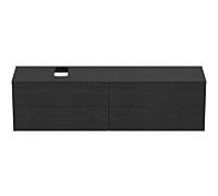 Ideal Standard vasque Conca T3992Y4 avec découpe, 4 tiroirs, 200x50,5x55 cm, droite / gauche, plaqué chêne flammé
