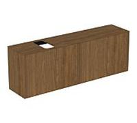Ideal Standard vasque Conca T3995Y5 avec découpe, 2 tiroirs, 160 x 37 x 55 cm, placage noyer foncé