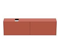 Ideal Standard vasque Conca T3998Y3 avec découpe, 2 tiroirs, 200 x 37 x 55 cm, laqué mat Sunset