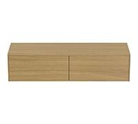 Ideal Standard vasque Conca T4315Y6 sans découpe, 2 tiroirs, 160x50,5x37 cm, placage Eiche hell