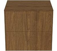 Ideal Standard vasque Conca T4321Y5 sans découpe, 2 tiroirs, 60x50,5x55 cm, placage noyer foncé