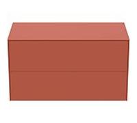 Ideal Standard vasque Conca T4323Y3 sans découpe, 2 tiroirs, 100x50,5x55 cm, laqué mat Sunset