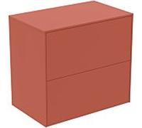 Ideal Standard vasque Conca T4327Y3 sans découpe, 2 tiroirs, 60x37x55 cm, laqué mat Sunset