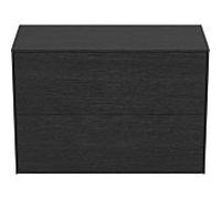 Ideal Standard vasque Conca T4328Y4 sans découpe, 2 tiroirs, 80x37x55 cm, plaqué chêne flammé
