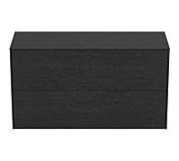 Ideal Standard vasque Conca T4329Y4 sans découpe, 2 tiroirs, 100x37x55 cm, plaqué chêne flammé