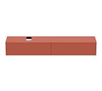 Ideal Standard vasque Conca T4334Y3 240x50.5x37cm, avec découpe, 2 tiroirs, laqué mat Sunset