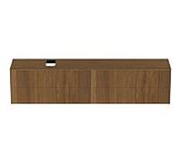 Ideal Standard vasque Conca T4337Y5 240x50.5x55cm, avec découpe gauche / droite, 4 tiroirs, placage noyer foncé