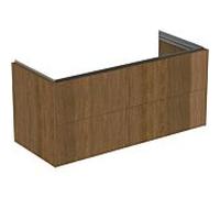 Ideal Standard -vasque Conca T4576Y5 120x50x55cm, 2 tiroirs, placage noyer foncé