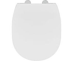 Ideal Standard WC siège Connect plat E772401 blanc, charnière fermeture silencieuse Inox