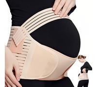 Ideal Swan Ceinture ventrale 3 en 1 pour grossesse, ceinture de grossesse, réglable, soutien dorsal, douce, soulage les douleurs pelviennes et hanches, pour la récupération après l'accouchement,