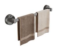 Ideal Swan Porte-serviettes à ventouse, 40 cm pour salle de bain | Porte-serviettes mural sans perçage, à ventouse pour salle de bain, barre à ventouse réutilisable pour cuisine et salle de