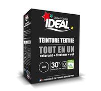 IDEAL - Teinture Noire Intense pour Textile, Couleur Durable et Résultat Uniforme (Boîte 350 g) - Le Lot De 3