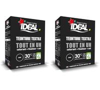 Ideal Teinture Textile Tout en un 230 g Noir (Lot de 2)