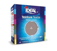 IDEAL - Teinture Tissus Liquide Maxi 68 Taupe - 75 ml + 1 Dose de Fixateur 100 g - Teinture Textile Longue Tenue - Coton, Lin, Soie, Viscose - Efficace dès 40°C - Fabrication Française