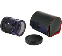 Ideal Tek LE.003UV.ITU 10X Lupe mit mm-Skala, 8 UV LED Loupe à main avec éclairage LED Grossissement: 10 x Lentille: (Ø) 30 mm noir