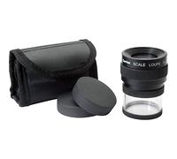 ideal-tek M12071 Loupe de poche avec échelle de mesure facteur de grossissement 7 x Taille de l'objectif : diamètre 25 mm Noir
