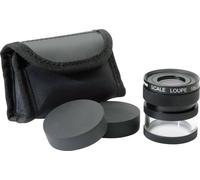 Ideal Tek M12102 Loupe à main avec échelle de mesure Grossissement: 10 x Lentille: (Ø) 19 mm