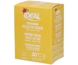 Ideal® Textilfarbe Gelb Tout en un pour machines à laver Poudre 230 g