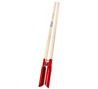 IDEAL Toit de Ruhr avec 2 tiges en frêne 110 cm - Diamètre du Trou : 130 mm - Trous étroits pour Petits poteaux - Poteaux de clôture