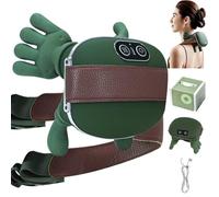 ideallife Masseur Cervical, Masseur Dos Et Cervicales Avec Chaleur, Appareil de Massage Bionique 4D pour le Cou Sans Fil, Ergonomique Coussins de Nuque Massants, Cadeaux Pour Maman, Femmes et Hommes