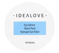 Idealove Lot de 60 patchs pour les yeux hydrogel Black Pearl - Patchs anti-âge pour aider à hydrater la peau - Avec extrait de perle, acide hyaluronique et antioxydants - Favorise une peau douce et