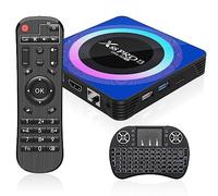 IDEALROYAL Box Android TV 13.0, Boîtier Smart TV RK3528 Quad-Core 4Go RAM 32GB ROM, Android TV Box Support 8K 3D 2.4/5.0GHz WiFi 10/100M Ethernet BT5.0 HDMI 2.0 H.265, TV Box Android avec Mini Clavier
