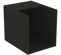IdealStandard i.life B Ensemble de meubles, 1 tiroir, 1 compartiment ouvert, poignée chromée, plateau de toilette inclus, 1403x507x456mm, T5763NV, Couleur: Gris carbone