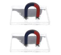 IDEANATEGRATE 1 boîte de copeaux de fer à champ magnétique - Poudre de fer pour expériences scientifiques magnétiques, instrument d'enseignement de physique portable, poudre métallique pour