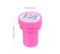 IDEANATEGRATE 10 pièces Tampons Auto-encreurs Éducatifs pour Maîtresse École Lot de Tampons Plastiques Colorés avec Phrases Encouragement Jouets Dessin Animé pour Garçon Fille et Récompenses