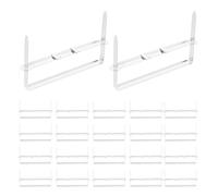 IDEANATEGRATE 100 Clips de Reliure en Métal Argenté Lisse 8 Cm Faciles à Utiliser, Pack de 100 Pièces pour Fournitures de Papeterie et Reliure