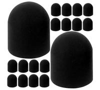 IDEANATEGRATE 100 Pièces Embouts en Silicone pour Stylet Capacitif, Remplacement, Haute Sensibilité, Compatible Écrans Tactiles et Téléphones, Design Ergonomique Noir