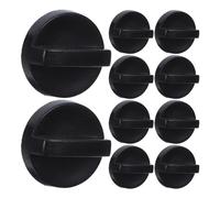 IDEANATEGRATE 10pcs Cache de Filtre à Air pour Tronçonneuse en Plastique Noir avec Écrou et Vis, Montage Rapide, Compatible avec Tronçonneuses à Essence pour Bûcheronnage Extérieur