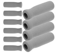 IDEANATEGRATE 10pcs Manchons de Poignée en Mousse Eva pour Canne et Fauteuil Roulant, Protection Antidérapante Ergonomique, Rembourrage Confortable Rond pour Seniors