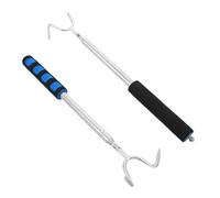 IDEANATEGRATE 2 Pièces Mushroom Harvesting Rake Stainless Steel Two-Prong Foraging Tool with Wrist Loop Gentle Mushroom Collecting Gear for Outdoor Forest and Grassland Picking Plusieurs Styles