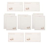 IDEANATEGRATE 2 Sets Papier à Lettres Rétro Blanc Vintage pour Écriture Papier Pratique et Large Application, pour Correspondance et Notes Personnelles