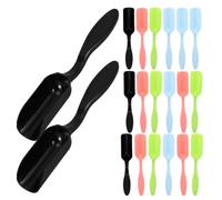 IDEANATEGRATE 20 Pièces Mini Pelle de Jardinage Plastique Pelle à Terre Anti-débordement pour Transplantation de Succulentes et Cactus Cuillères de Rempotage Compactes pour Bonsaï et Couleur